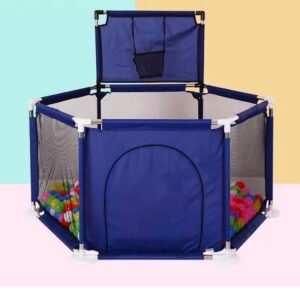 Children's Playpen Safety Fence with Basket Ball Court & 30 Balls (PP01) - Image 12