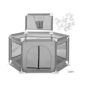 Children's Playpen Safety Fence with Basket Ball Court & 30 Balls (PP01) - Image 2