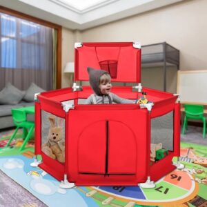 Children's Playpen Safety Fence with Basket Ball Court & 30 Balls (PP01) - Image 4