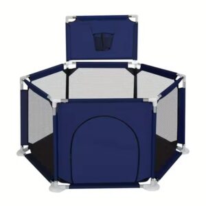 Children's Playpen Safety Fence with Basket Ball Court & 30 Balls (PP01) - Image 6
