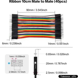 Jumper Dupont Wire Male To Male (40 Pcs) 10cm - Image 3