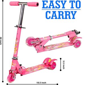 Kids 3 Wheel Foldable Scooter (756) - Image 4