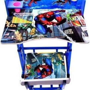 Kids Cartoon Design Girls Study Table and Chair (665) - Image 6