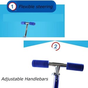 Kids Foldable Two Wheel Aluminium Alloy Heavy Scooter (882) - Image 3