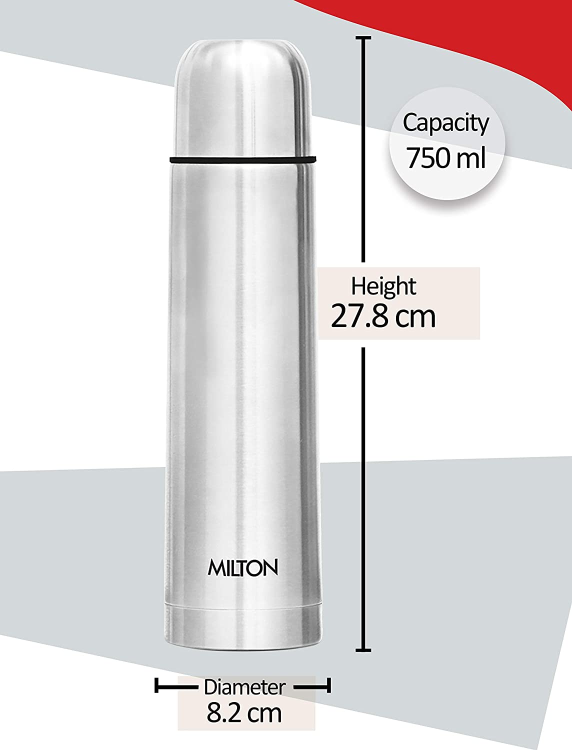 Milton Thermosteel Flip Lid Flask 750ml 10