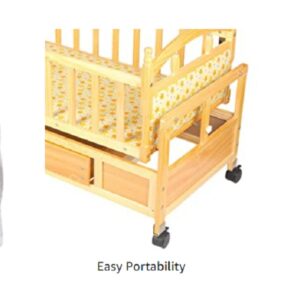 Premium Luxury Wooden Cradle | Cot | Crib (CW266 1D) - Image 4