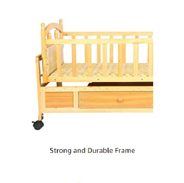 Premium Luxury Wooden Cradle Cot Crib (CW266 1D) 03