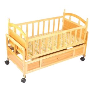 Premium Luxury Wooden Cradle | Cot | Crib (CW266 1D) - Image 3