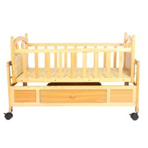 Premium Luxury Wooden Cradle | Cot | Crib (CW266 1D) - Image 5