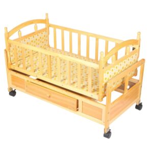 Premium Luxury Wooden Cradle | Cot | Crib (CW266 1D) - Image 9