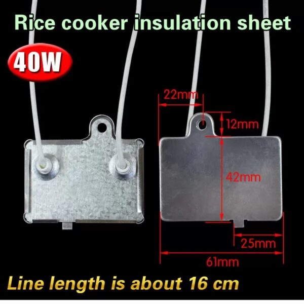 Rice cooker/electric cooker insulation piece 40W thermostat