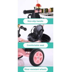3 in 1 Baby Tricycle With Push Handle (NW-SLC 003) - Image 8