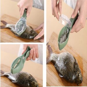 Fish Skin Scraping knife Peeler Scale Brush - Image 2