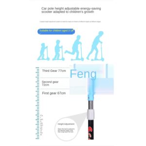 Kids 3 Wheel Adjustable Scooter (ST169A) - Image 20
