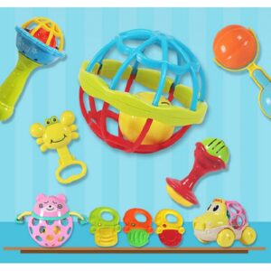 Newborn Baby Teether Rattles Jingle Bells Baby Toy (22) - Image 2