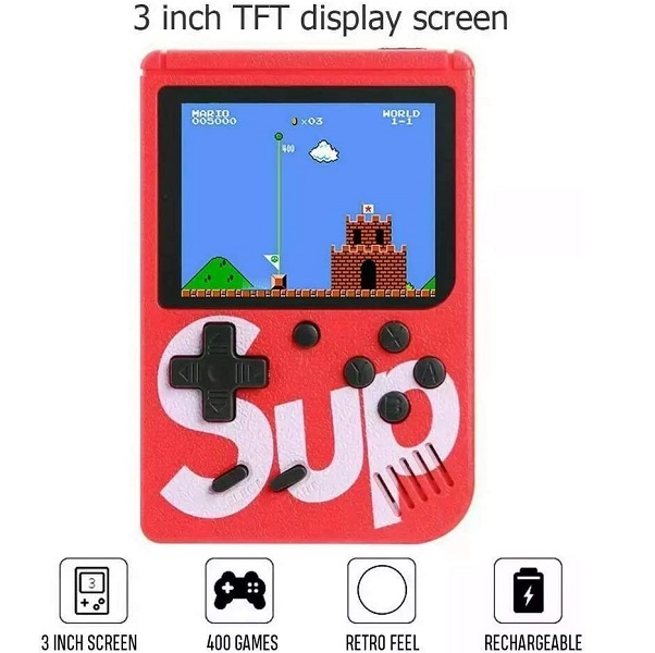 Sup 400 in 1 Handheld Mini Portable Retro Game Console 3