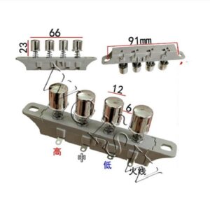 Table Stand Wall Fan 4 Key 3 Speed Control Key Switch Button (Round) - Image 3