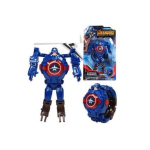 Captain America Robot Watch Toy Deformation Wrist Watch - Image 2