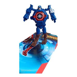 Captain America Robot Watch Toy Deformation Wrist Watch - Image 3