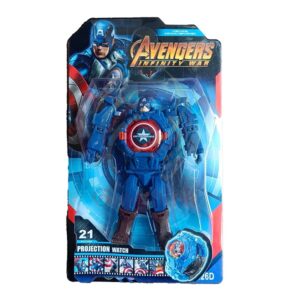 Captain America Robot Watch Toy Deformation Wrist Watch - Image 4