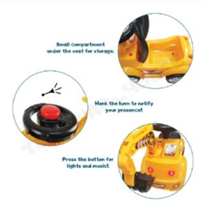 Children Kids Ride On Becko Excavator Digger (5166) - Image 3