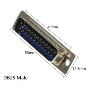 DB25 Male Socket D-Sub RS232 25 Pin 2 Row Solder Type - Image 3