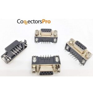 DB9 Female Right Angle PCB Mount Connector - Image 2