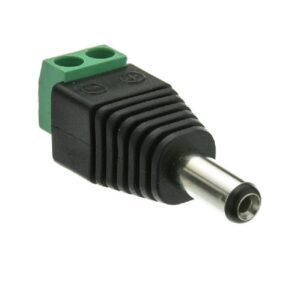 DC Power Jack-Male Connector with 2 Pin Screw Terminal - Image 2