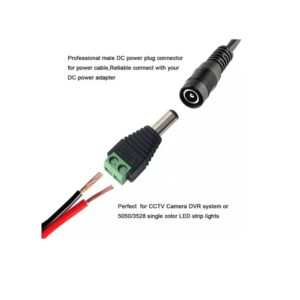 DC Power Jack-Male Connector with 2 Pin Screw Terminal - Image 6
