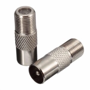 F Type Female To TV Aerial RF Coaxial Male Connector - Image 3