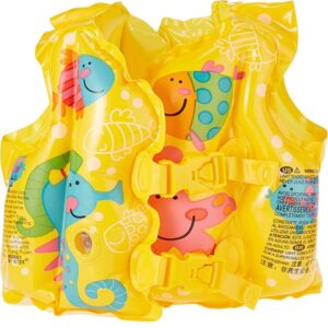 INTEX Tropical Buddies Inflatable Kid Swim Vest Life Jacket (59661)