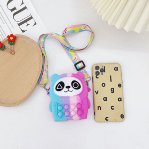 Kids Pop It Push Fidget Panda Crossbody Bag - Image 11