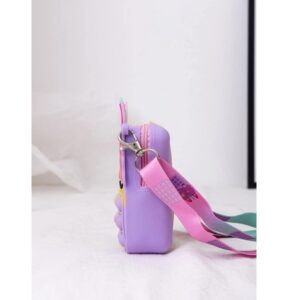 Kids Pop It Push Fidget Unicorn Crossbody Bag (Rose Pink) - Image 4