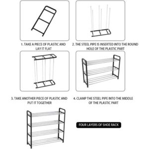 Multi 4 Layer Shoe Organizer Rack (EZ4) - Image 7