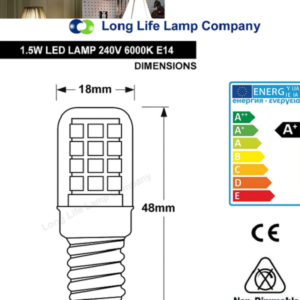 Refrigerator LED Bulb E14 - Image 4