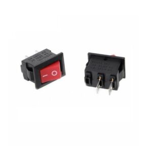 Rocker KCD11-101 ON/OFF 2 Pin Switch 3A/250V 6A/125V (Red) - Image 3