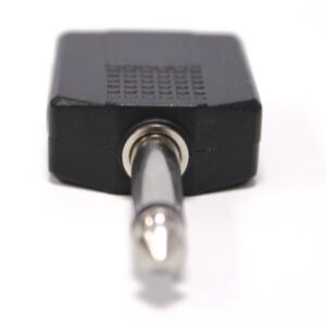 Audio Adapter 6.3mm Stereo Audio Jack Male to 2x 3.5mm Stereo Female - Image 2