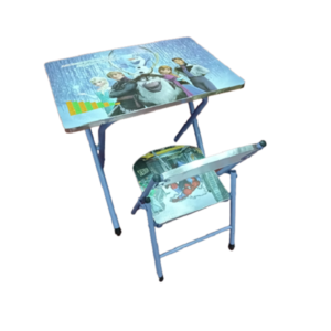 Kids Cartoon Design Study Table and Chair - Image 1