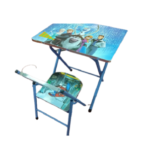 Kids Cartoon Design Study Table and Chair - Image 3