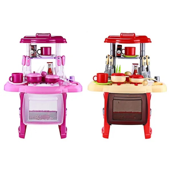 Pretend Play Mini Simulation Kitchen Cooking Toys Kids Girl Cooker Toy 2