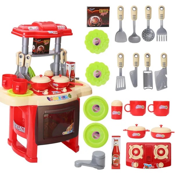 Pretend Play Mini Simulation Kitchen Cooking Toys Kids Girl Cooker Toy 6