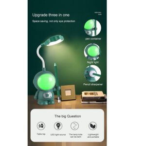 Kids Astronaut on Moon Desk Night Lamp Table Light (012379) - Image 6