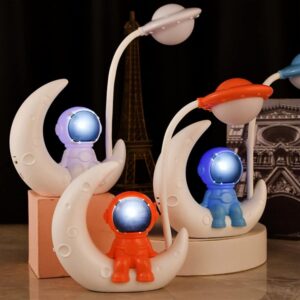 Kids Astronaut on Moon Desk Night Lamp Table Light (012379) - Image 1