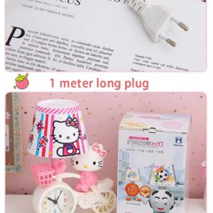 Kids Hello Kitty Desk Lamp Light & Clock (007994) - Image 2