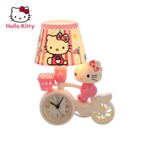 Kids Hello Kitty Desk Lamp Light & Clock (007994) - Image 1