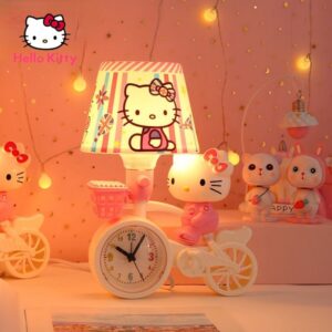 Kids Hello Kitty Desk Lamp Light & Clock (007994) - Image 5
