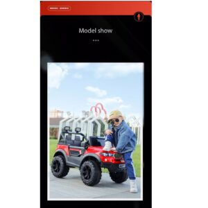 Kids Ride On Electric Rechargeable Jeep (MB6003) - Image 8