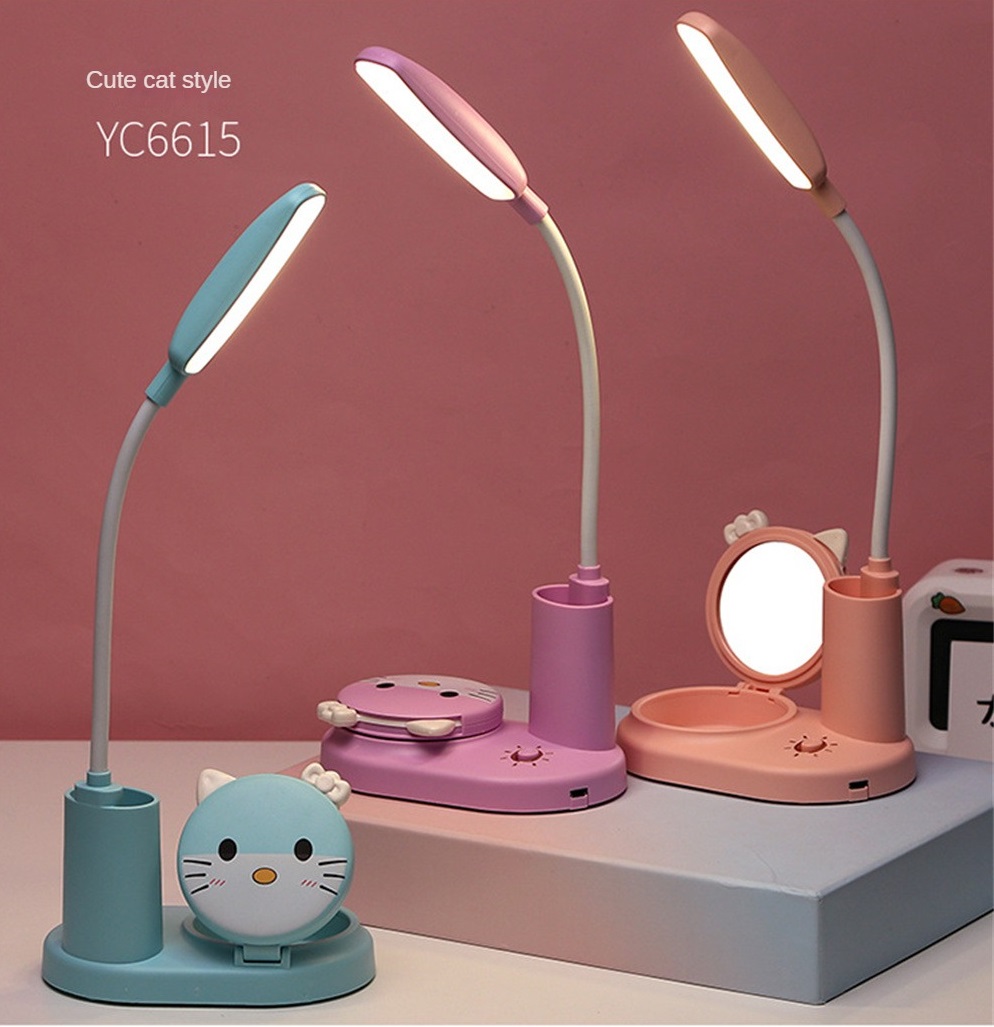LED Lamp With Mirror And Stationery Holder (012651) 10