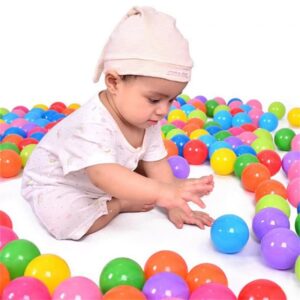 Children Baby Toy Bathing Pool Plastic Colour Ocean Ball (BB01)100 Balls - Image 3