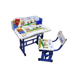 Kids Cartoon Design Girls Study Table and Chair (665) - Image 4